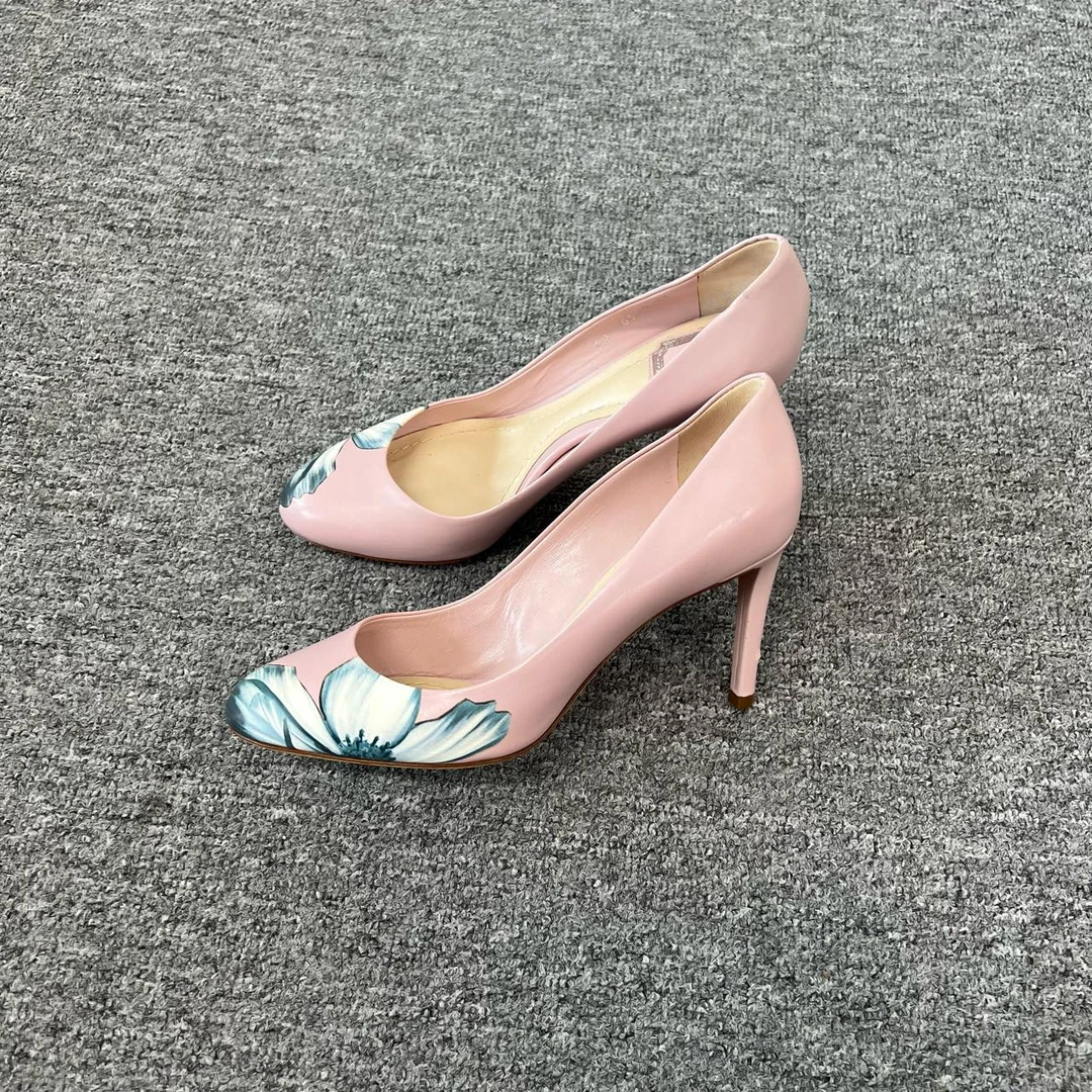 Dior 迪奥 花卉 高跟鞋 99新 37码