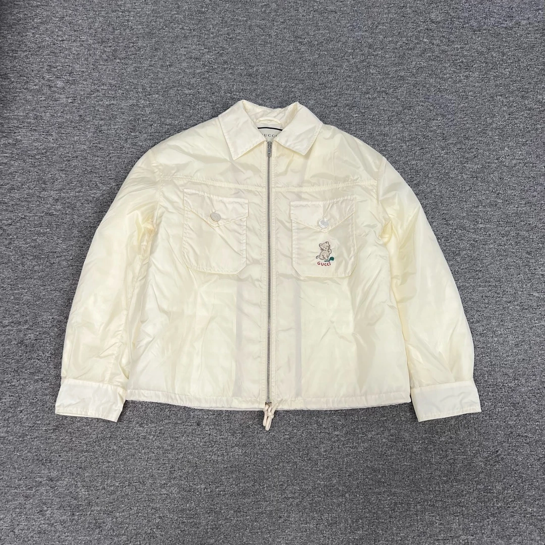Gucci 古驰 小猫咪 米白色棉服 可拆卸 36码 99新
