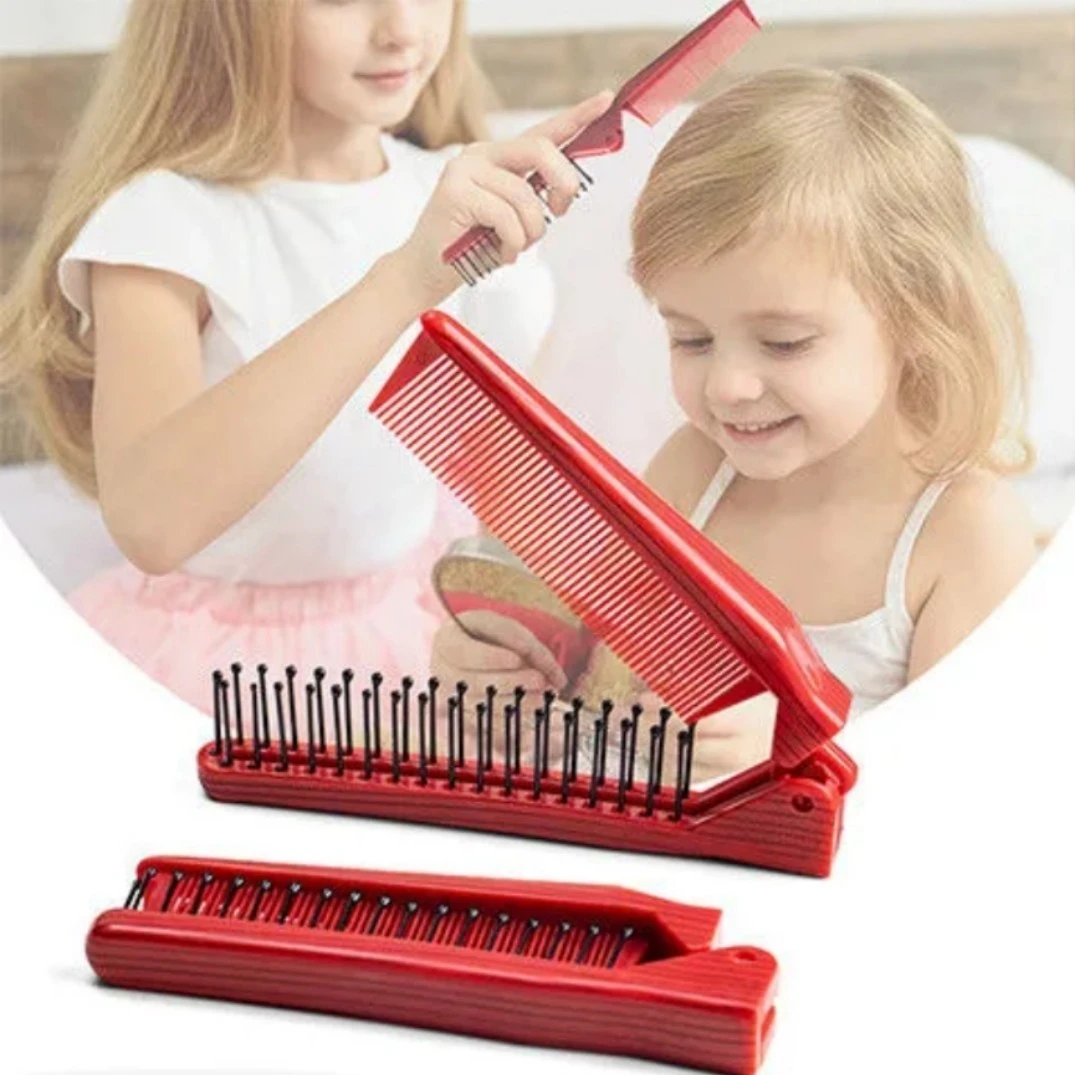 2个装 折叠梳子花样编发分发线 专用发饰随身便捷