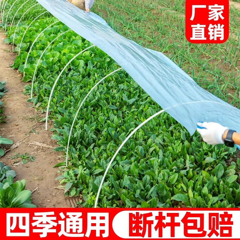 新型大棚支架拱杆家用菜棚小棚蔬菜地保温棚玻璃纤维地膜农用育苗