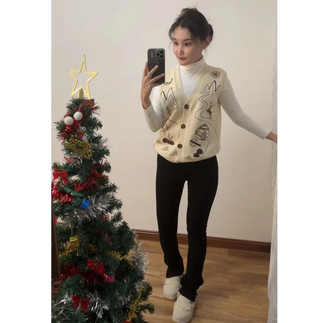 卡丝路哈萨克复古网红时尚山水画开衫