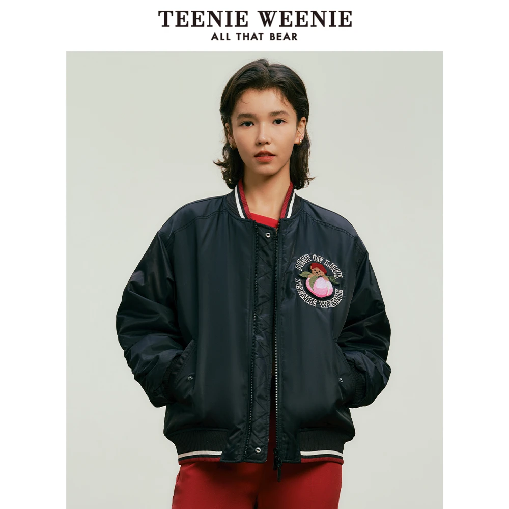 TeenieWeenie小熊2024年早春新款棒球棉服两面可穿TTJP245101I