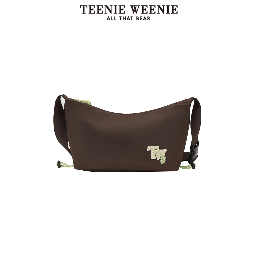 TeenieWeenie小熊字母单肩包女24秋冬贴布时尚斜挎包TTAK24FV02T