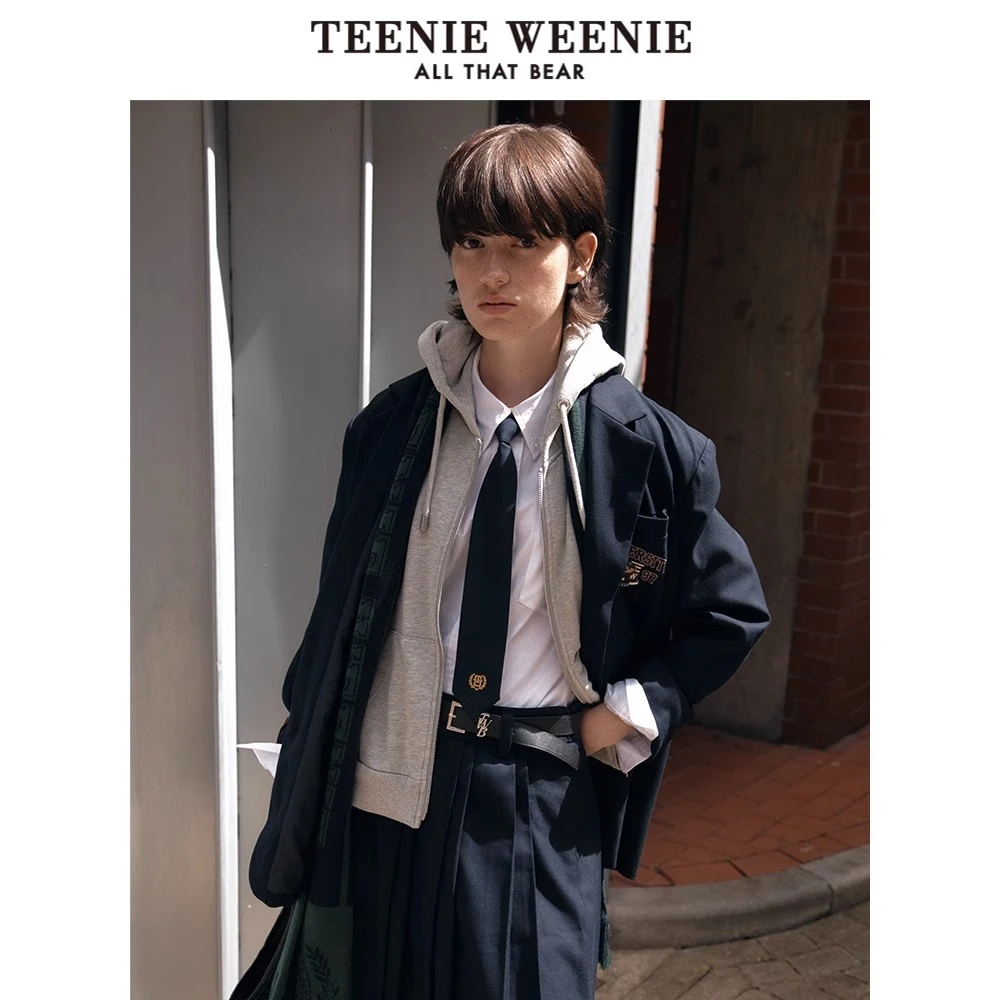 【赵露思同款】TeenieWeenie小熊citywarm连帽西装外套TTJK23K907N