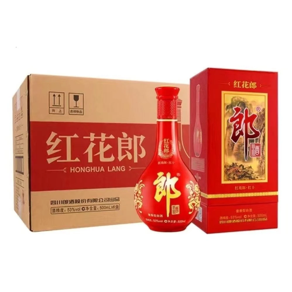 郎酒红花郎 红十 酱香型白酒 53度500ml*6