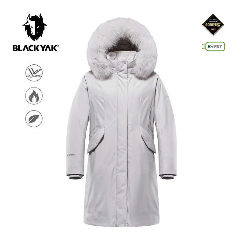 BLACKYAK布来亚克 明星同款ALAYA GORE-GTX防水长款保暖鹅绒服女