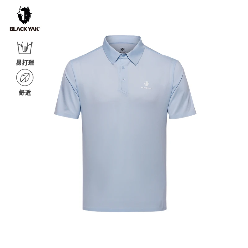 BLACKYAK布来亚克新款短袖男户外运动徒步翻领POLO衫舒适T恤