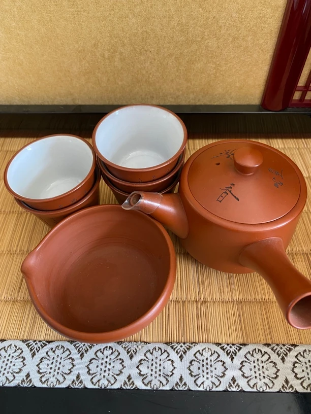 日瓷常滑烧煎茶器套组7件套