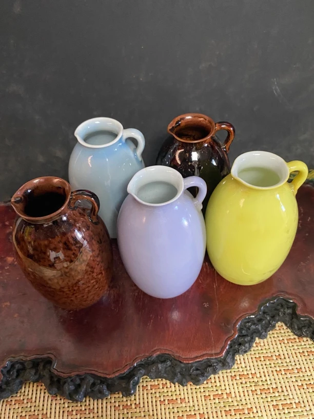 日瓷三浦竹泉（五彩）酒壶一套