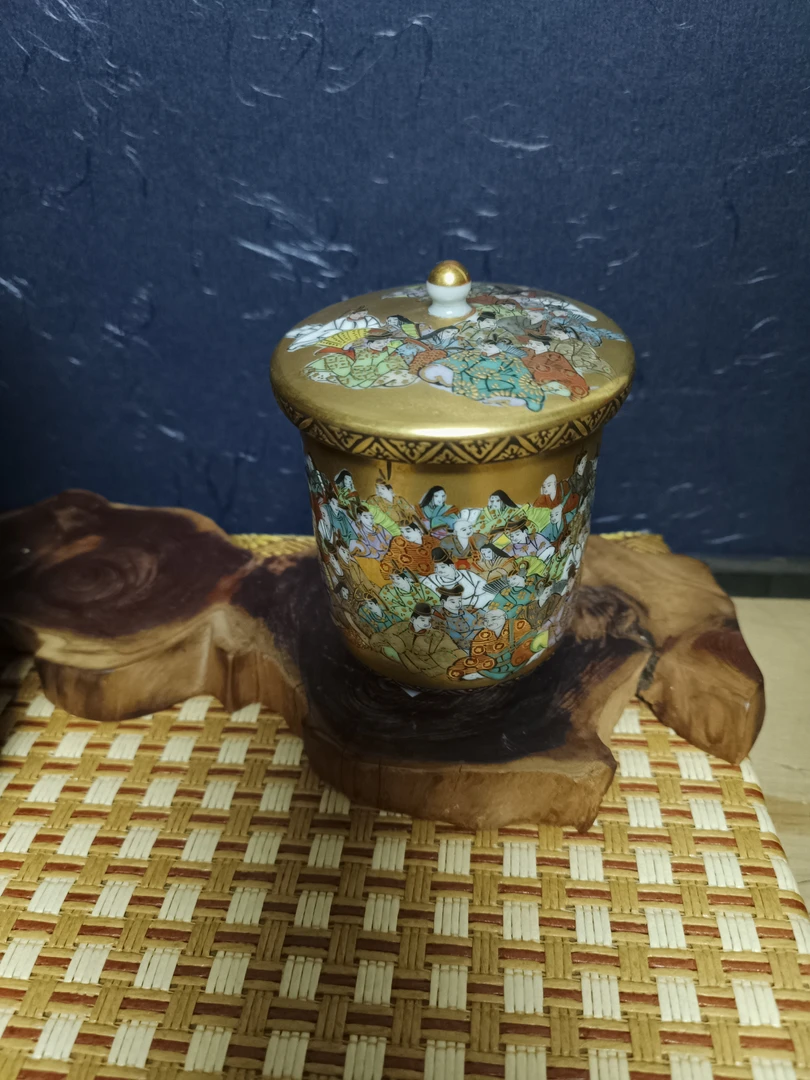 日瓷九谷烧（田村金星）汤吞