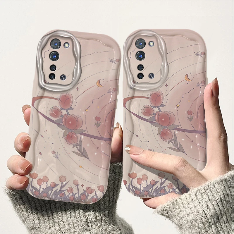 郁金香OPPOReno3手机壳reno3pro奶油壳PCRM00防摔硅胶软保护套女