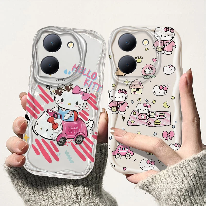 适用可爱kitty猫vivoY78手机壳y78+防摔V2278A可爱奶油壳女款硅胶
