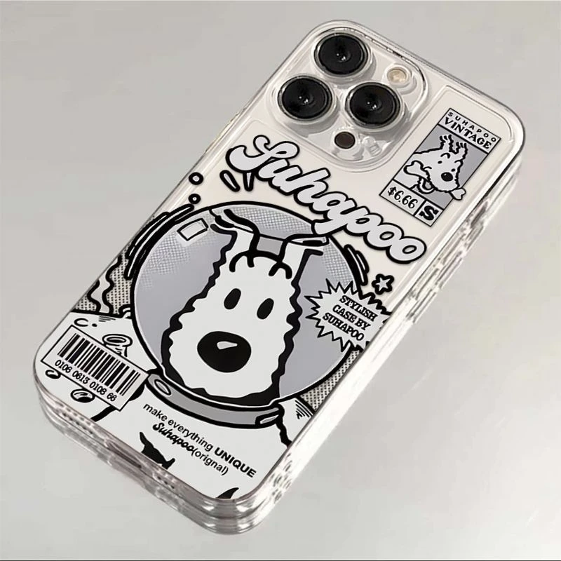 宇航员小狗适用iPhone15/14promax手机壳xr苹果13/12/11软xs套7/8