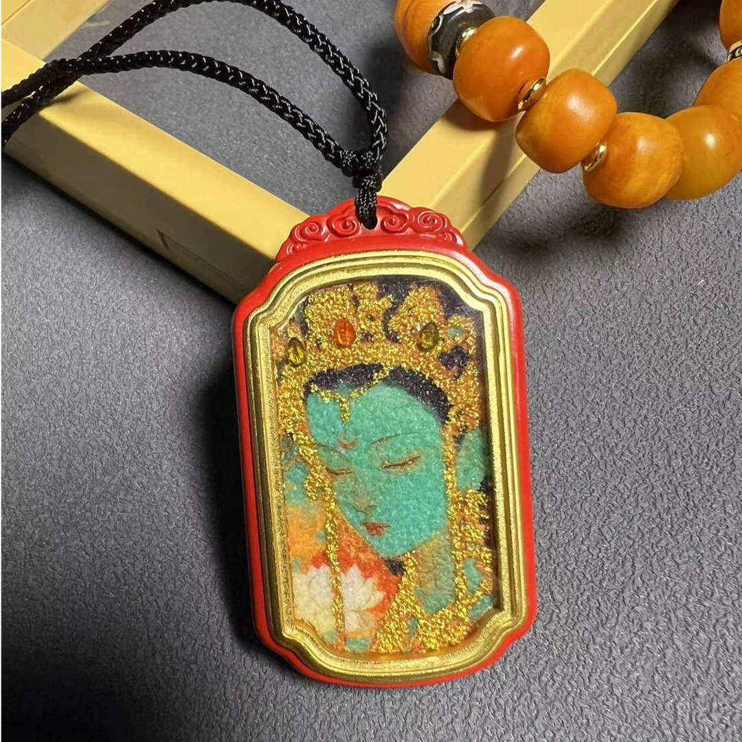 铜玻璃吊坠 扎基拉姆精美时尚手工宝石吊坠送朋友送女友