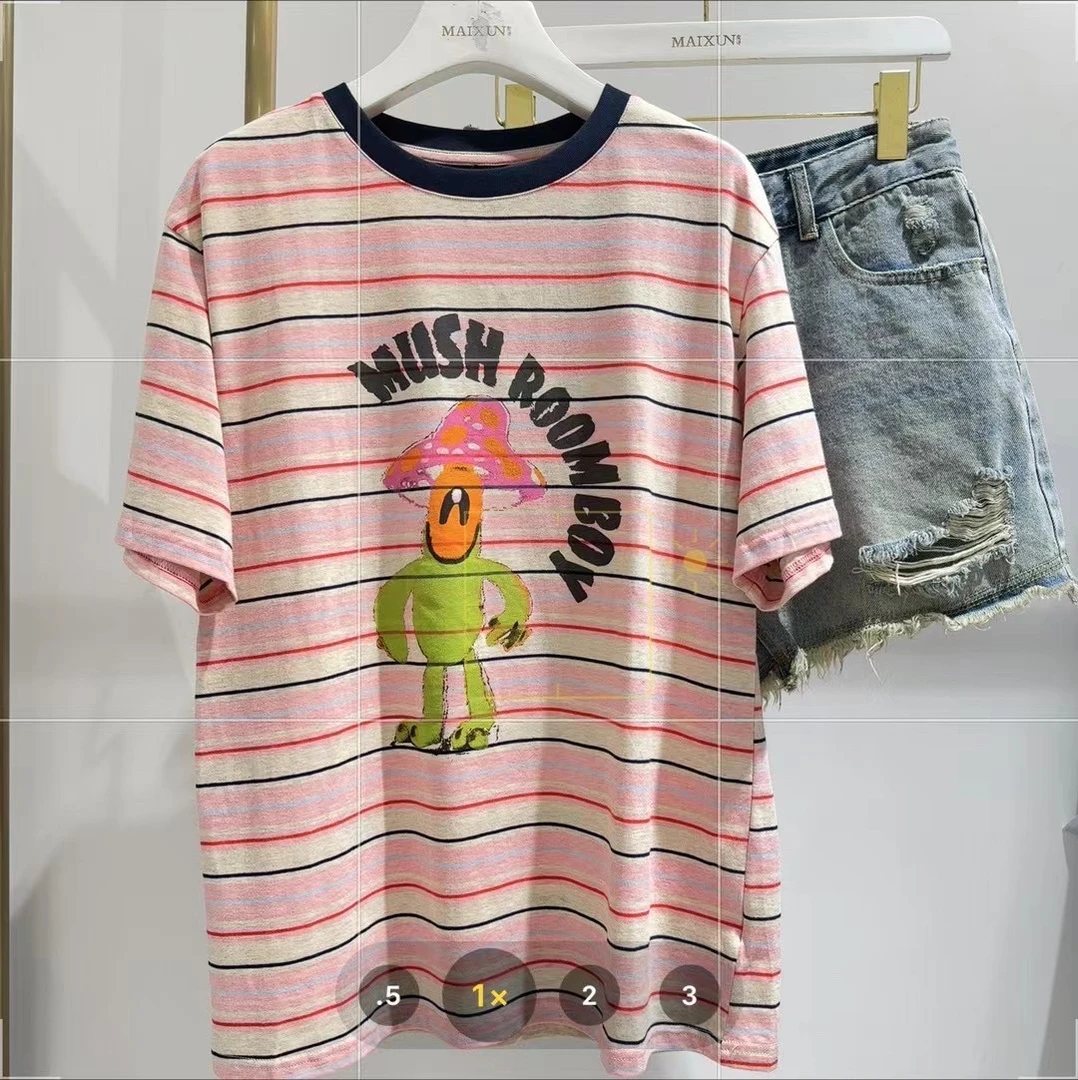 麦寻夏季条纹T恤