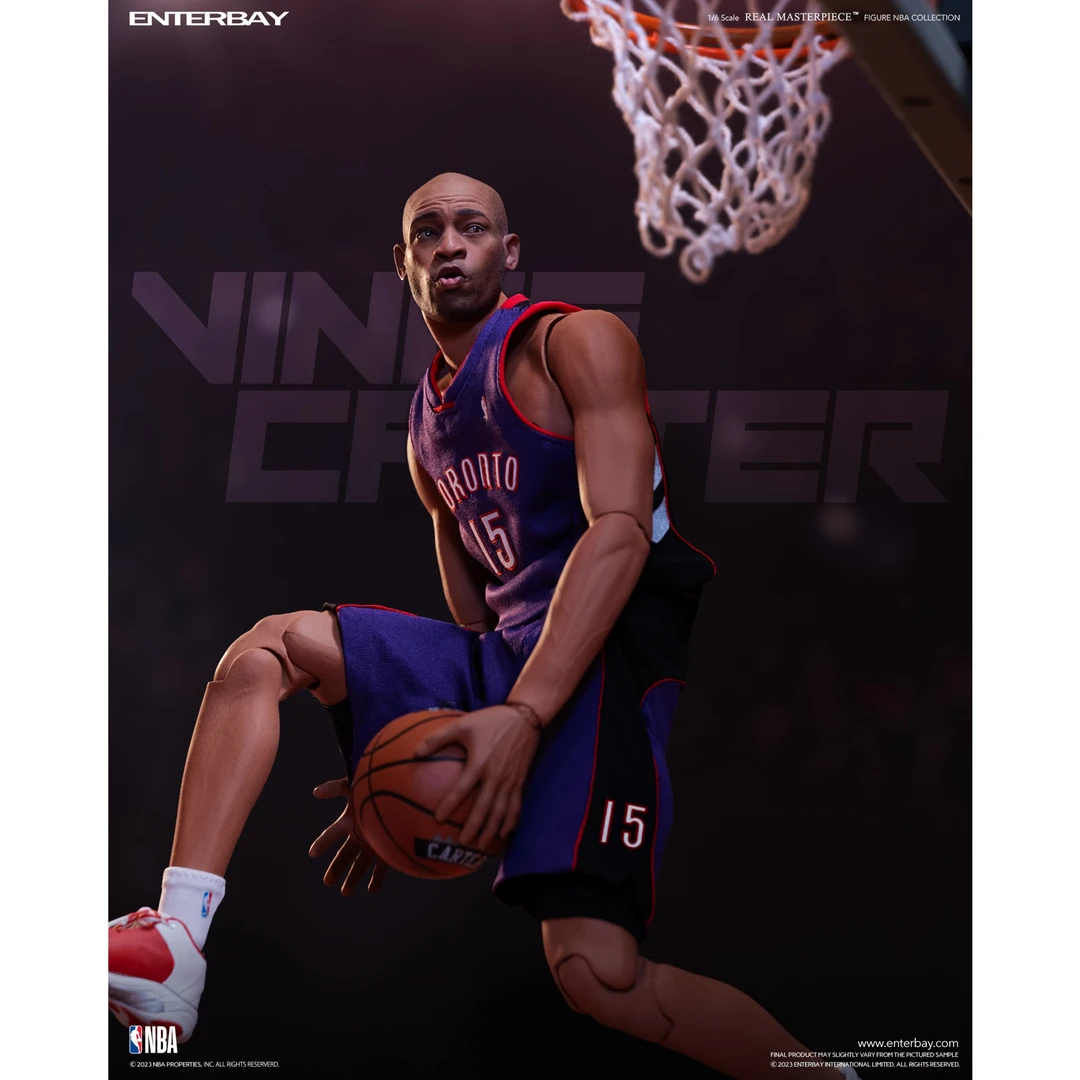 全款预售 1:6 NBA系列-文斯·卡特蜡像级人偶手办（赠猛龙T恤）