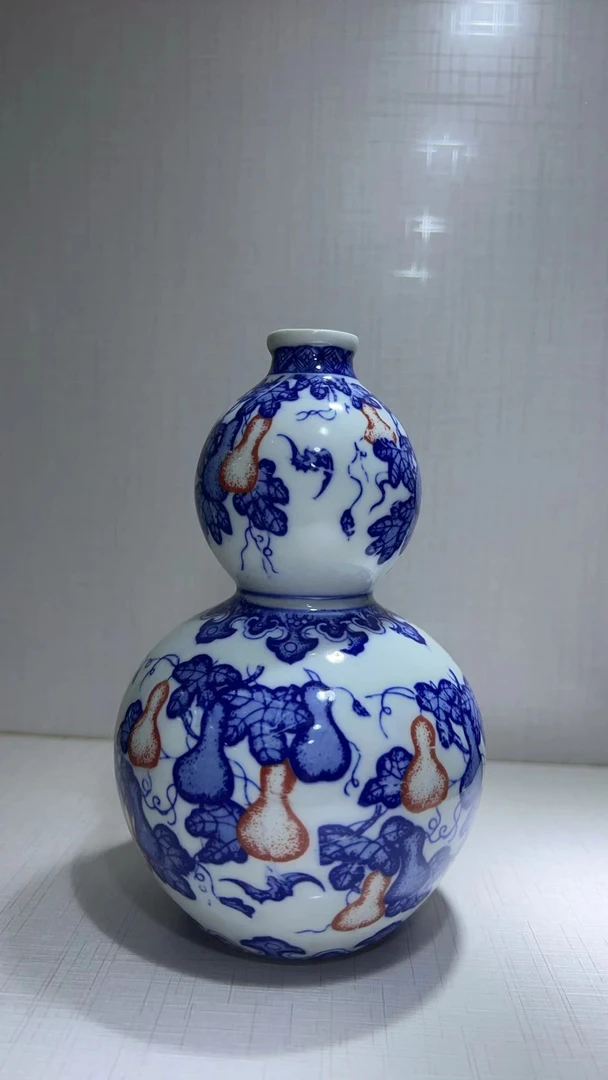 DF9当代青花陶瓷赏瓶摆件【备用链接，所见即所得】
