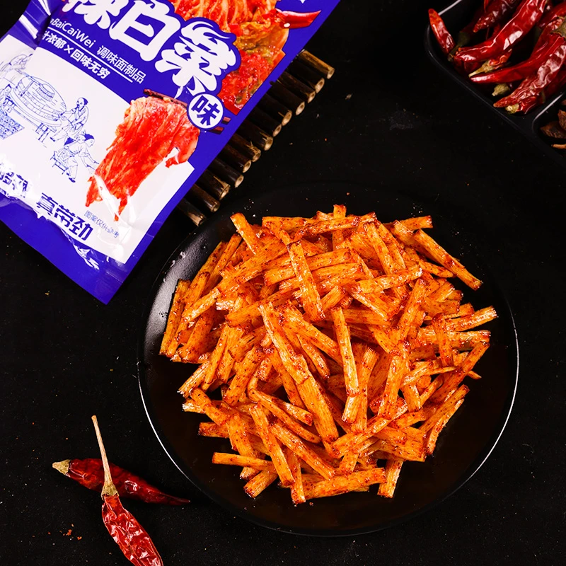 颜雯丽 辣白菜调味面制品大包8090怀旧麻辣解馋校园童年零食小吃