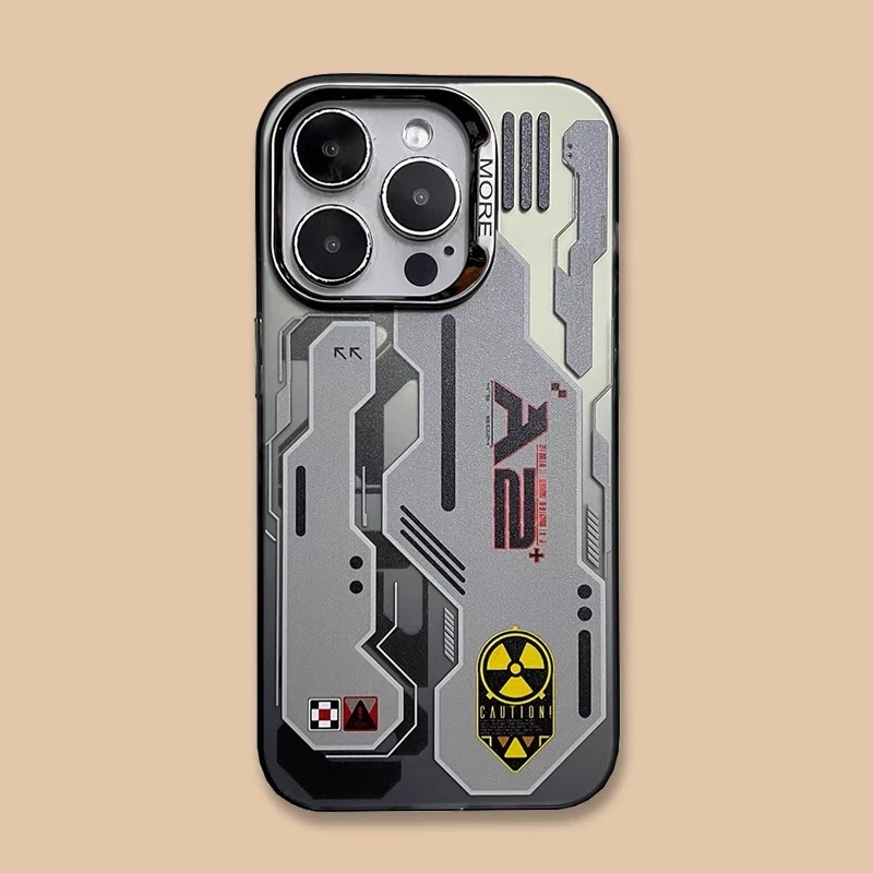 苹果15Promax手机壳新款iPhone14潮酷机甲13创意12个性11高级15男