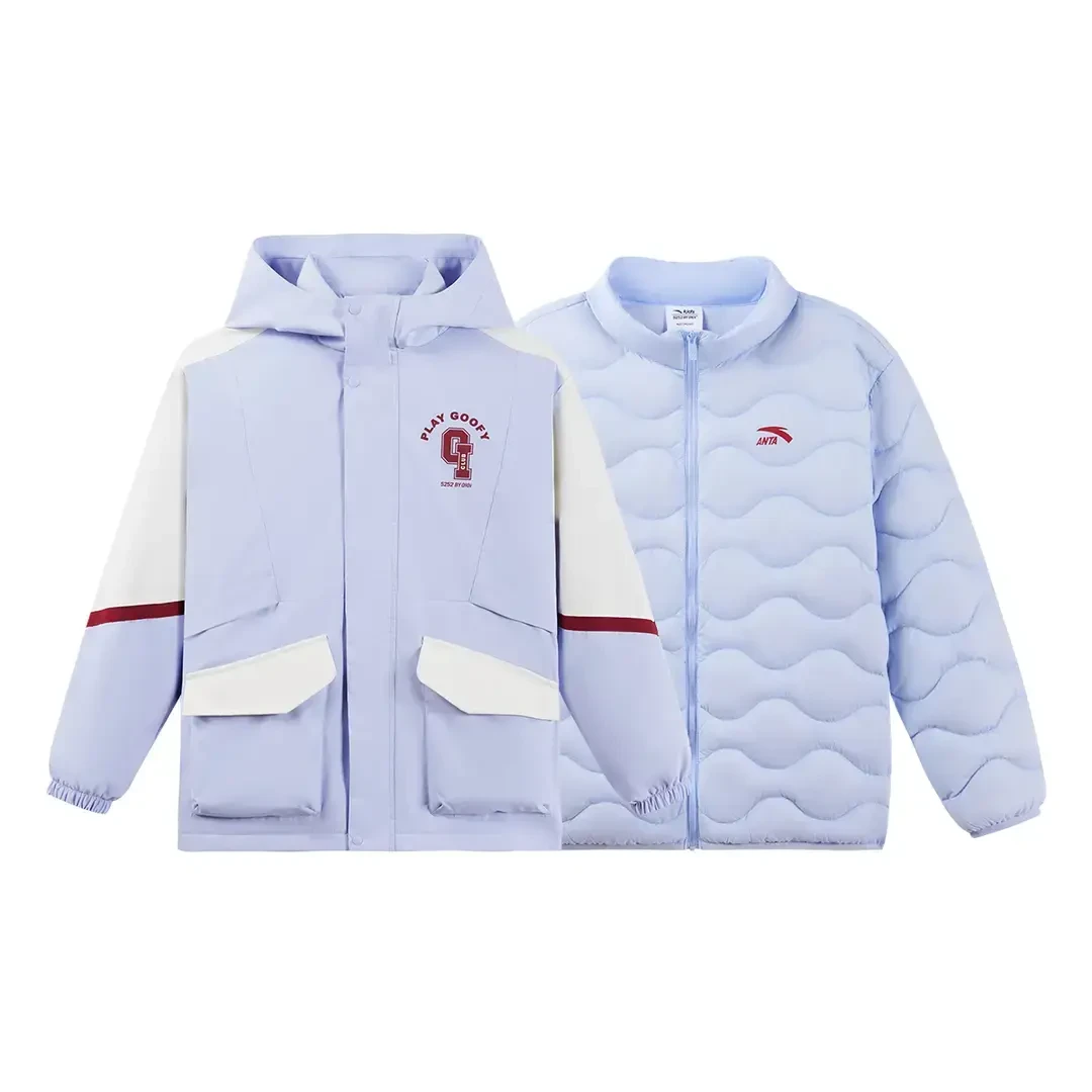 【YOUNGGIRL】安踏儿童女大童羽绒服篮球系列保暖两件套362441601