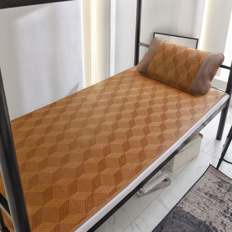 学生宿舍夏季专用凉席空调软席折叠藤席冰丝席双面幼儿园单人席子