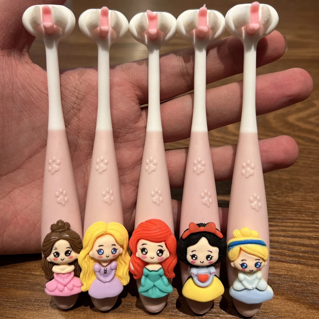 宝宝5d立体儿童牙刷2-12岁标准万毛婴幼儿乳牙刷三面超细软毛