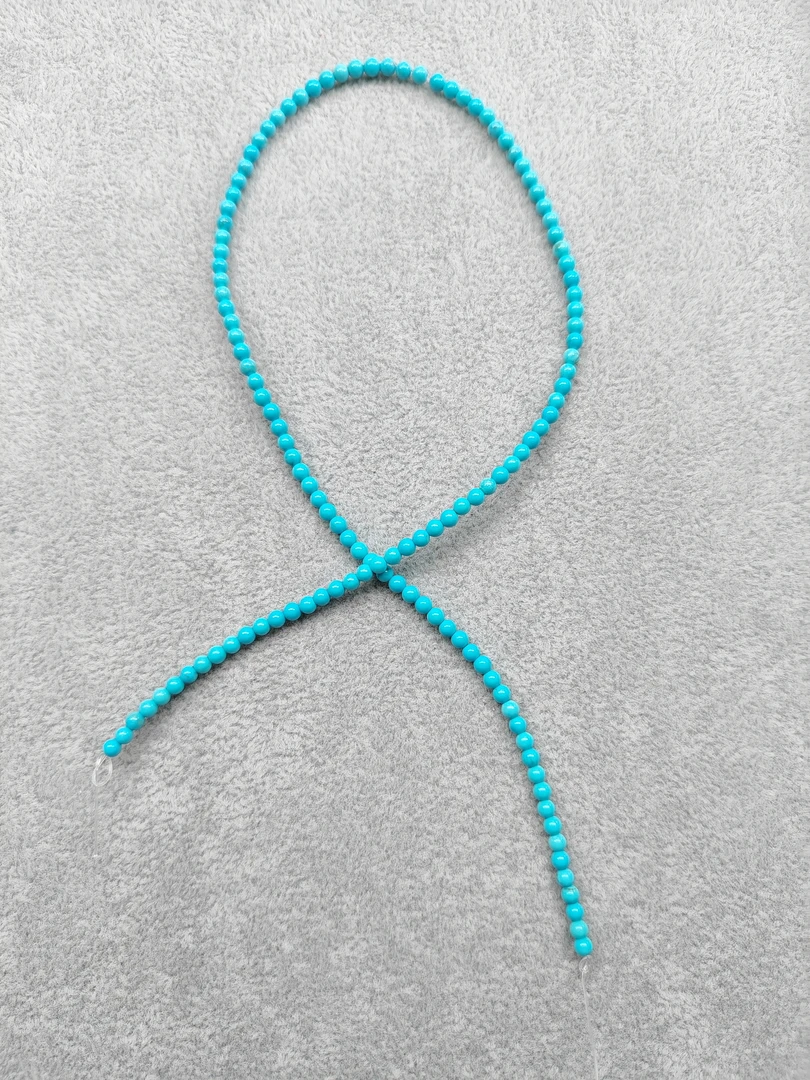 高瓷蓝3mm长串（多样性发货）