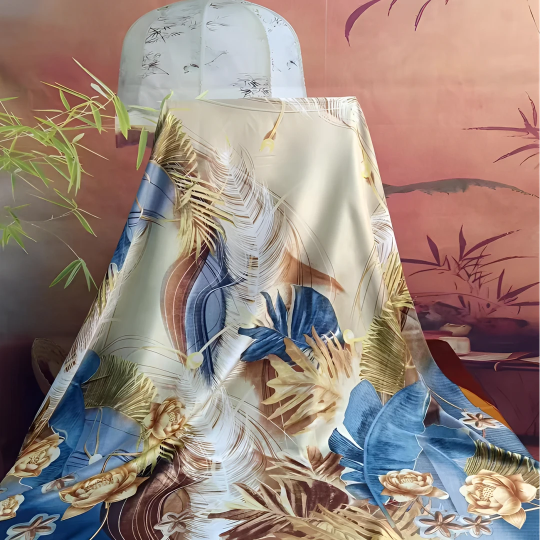 【金莲】110*110丽锦缎丝巾时尚韩版大方百搭防晒高档