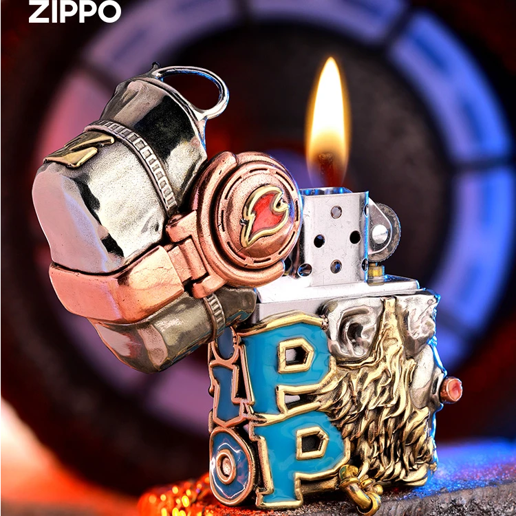 打火机zippo嘻哈大圣猩球崛起正版限量重盔甲加厚夜光男士之宝