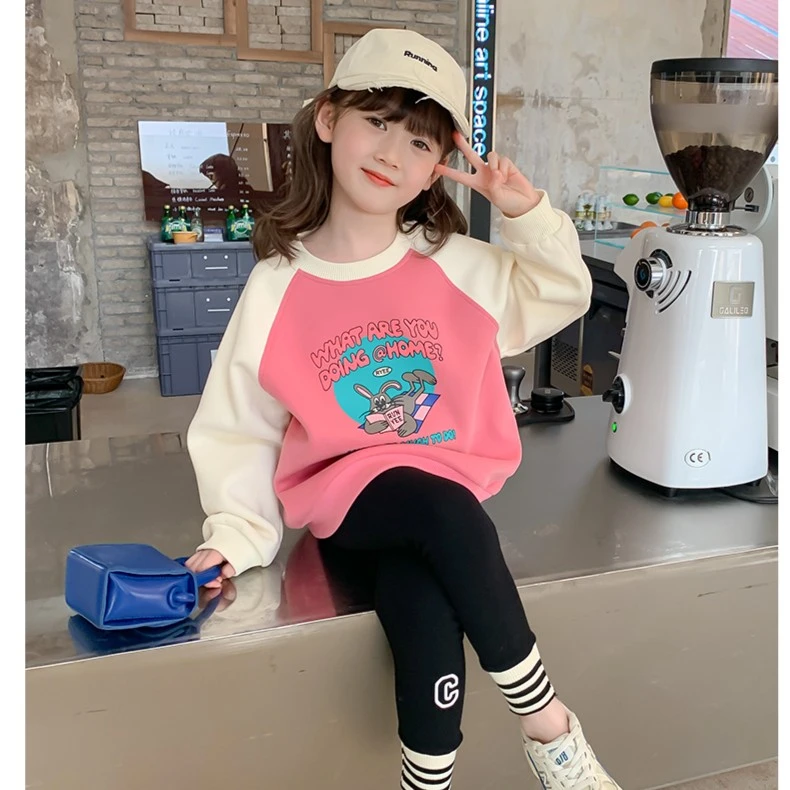 女童卫衣秋装2023新款网红儿童衣服秋季洋气时髦宝宝上衣春秋童装