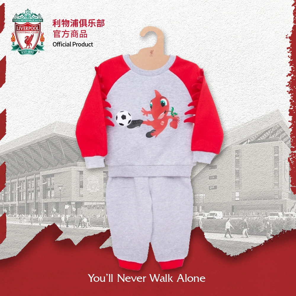 【官网同款】利物浦俱乐部｜秋冬保暖利物鸟童装长袖套装