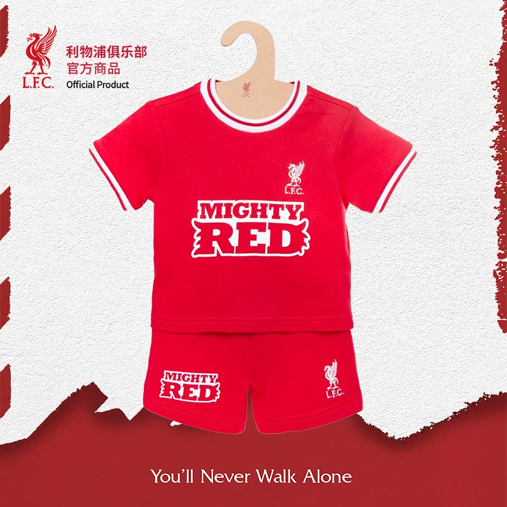 【官网同款】利物浦俱乐部 | 利物鸟短袖套装儿童T恤短裤球迷