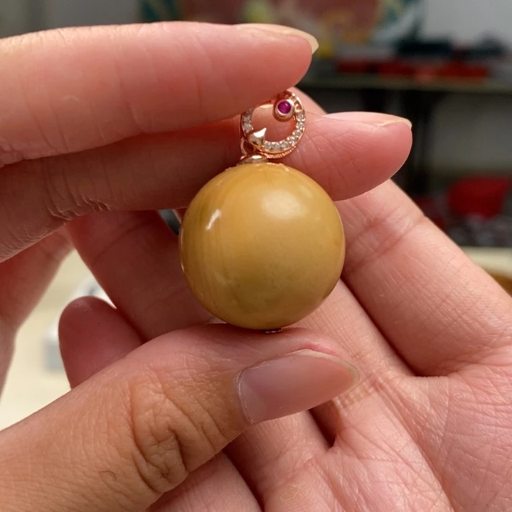 琥珀珠宝奇石银S925镶嵌