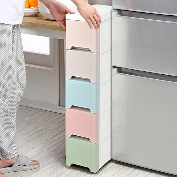 【小扬哥推荐】18cm夹缝收纳柜抽屉式厨房置物架窄卫