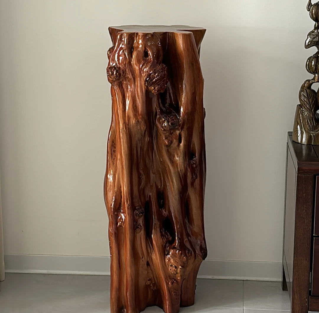 手工艺品龙杯花架摆件手工木雕摆件花架装饰品