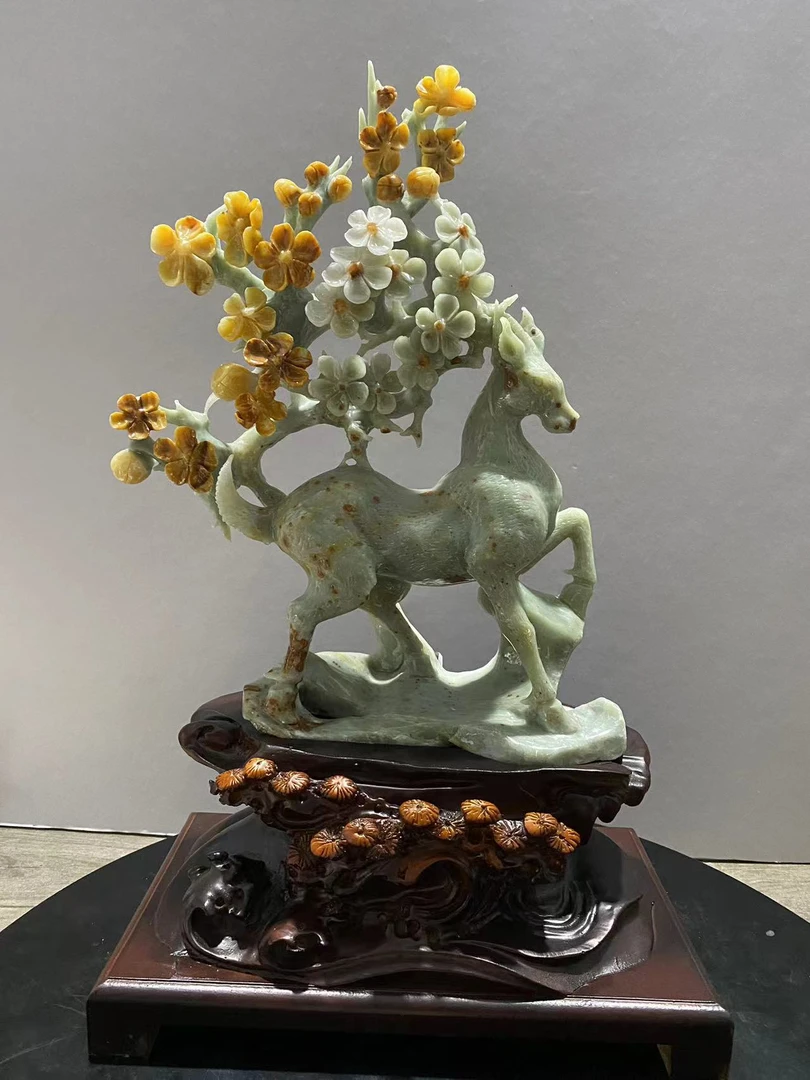 花料家居摆件一路长虹别墅乔迁开业公司办公室玄关客厅手工雕刻