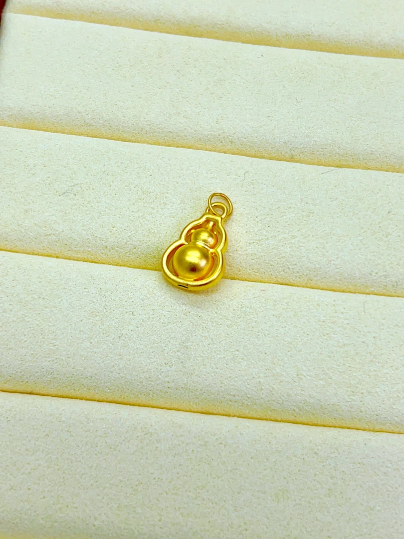 999足金无氰硬金磨砂葫芦
