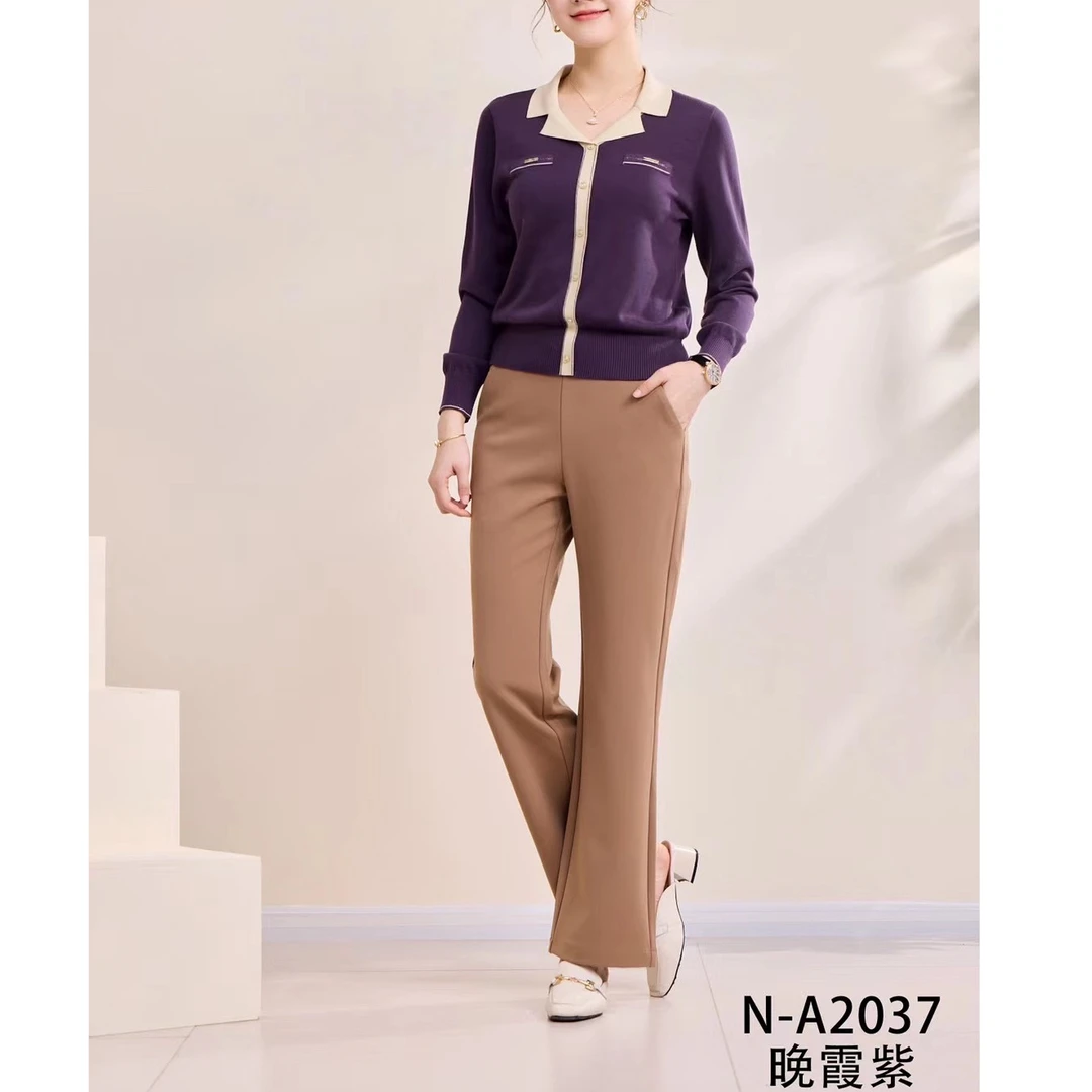 蒂薇娅福利款时尚气质款西装领天丝上衣2037