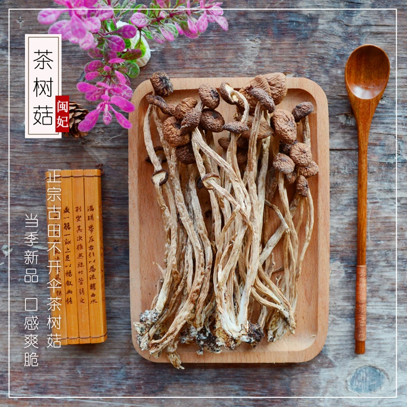 闽妃精选茶树菇干货不开伞新货福建特产级茶树菇30g-250g袋