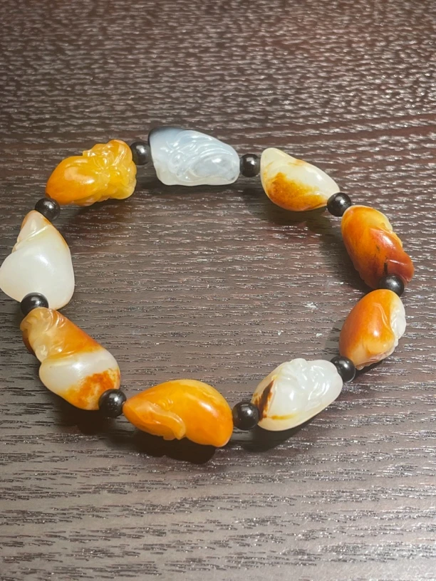 和田玉精品罗汉手串