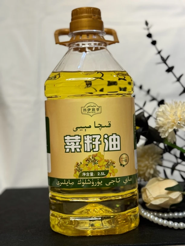 D-玛伊塔季一级物理压榨纯菜籽油2.5L مايتاجى قىچا مېيى