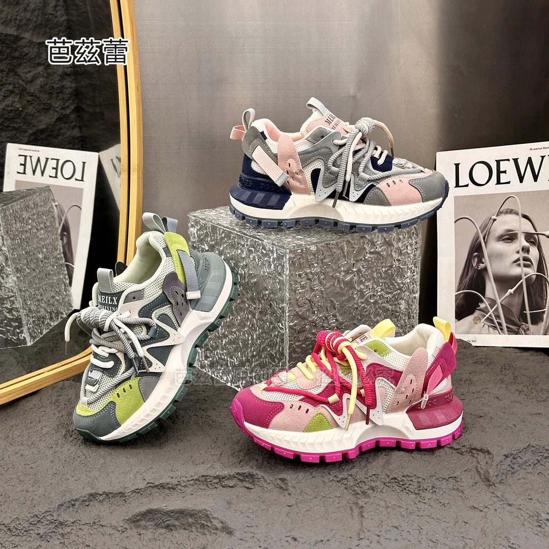 小蛮腰阿甘鞋女夏季透气2024新款厚底时尚百搭潮流休闲跑步老爹鞋