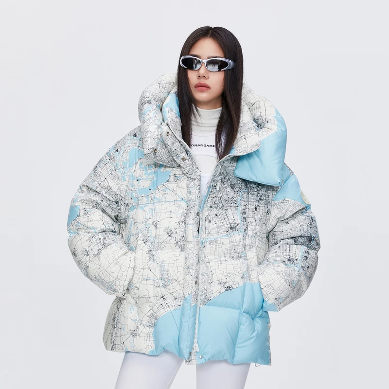 波司登泡芙联名丨24冬季新款女设计小众潮流时尚泡加厚羽绒服3802