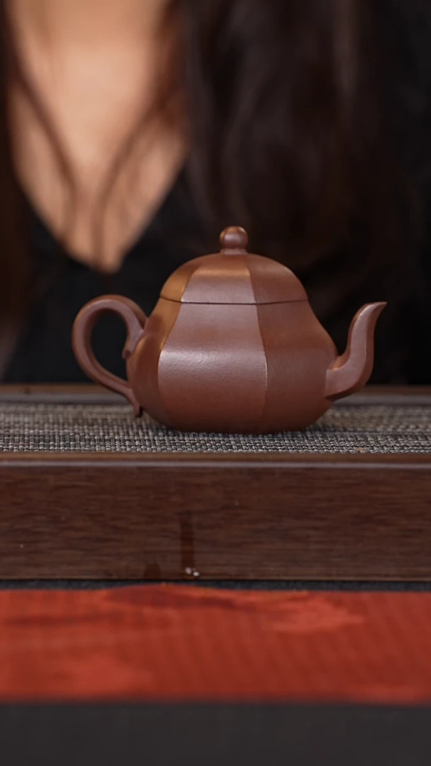 【闪购商品】紫砂茶壶六方梨型
