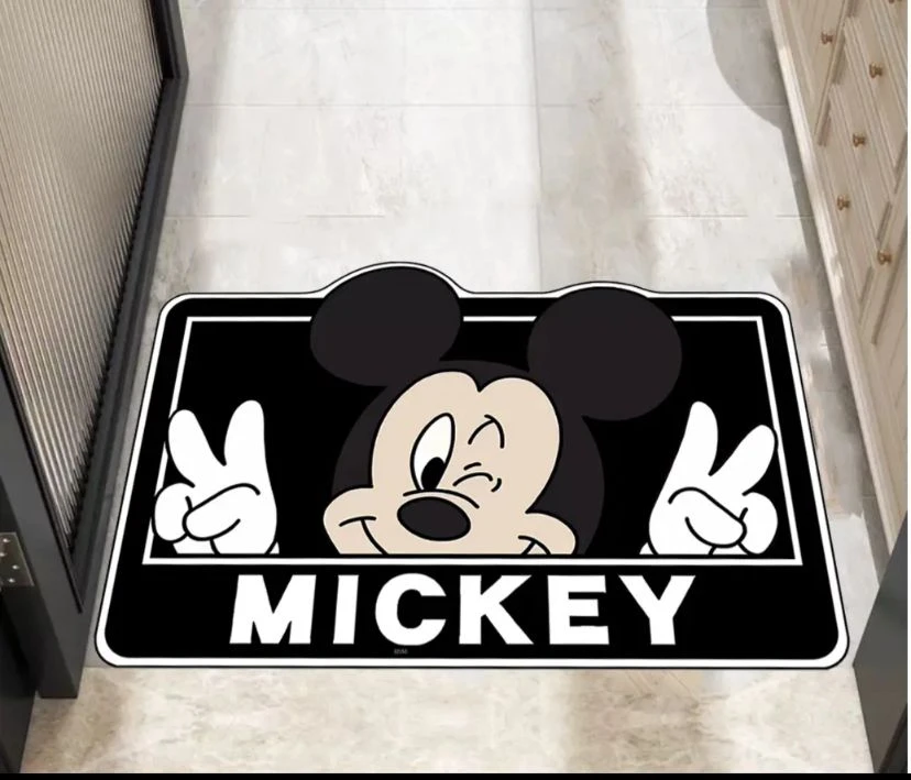 家用硅藻泥可爱卡通异形卫生间浴室吸水防滑脚垫地毯门垫防滑速干