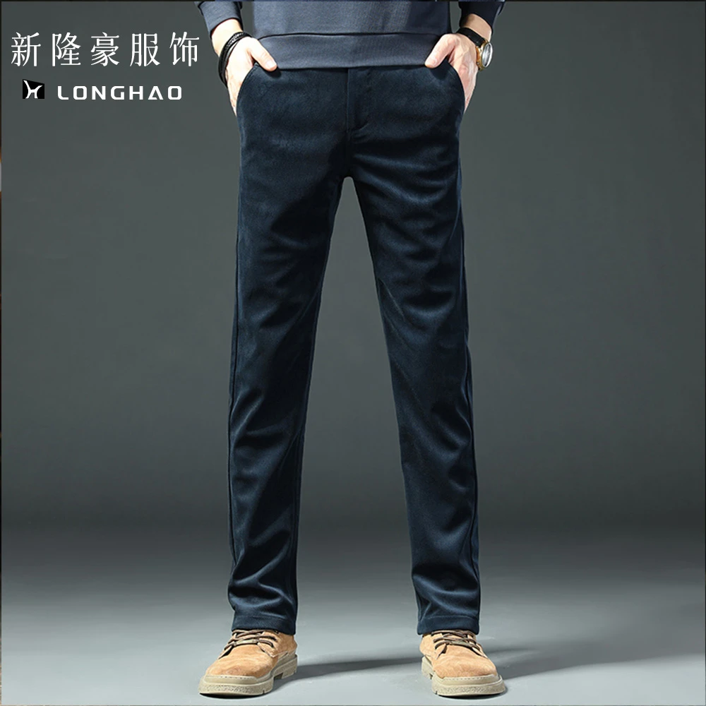 2025冬季上新轻奢商务直筒休闲裤灯芯绒百搭潮流男时尚-805