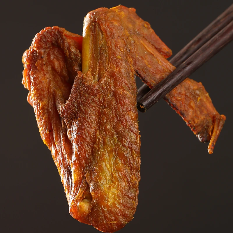 风干香辣烤鸡翅全翅开袋即食熟食下酒菜广东客家梅州特产休闲零食