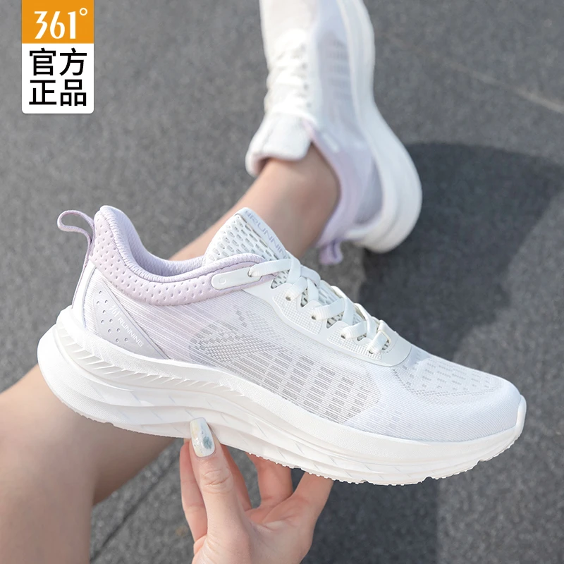 361运动鞋女2025夏季新款爆款网面透气休闲鞋轻便网鞋系带跑步鞋