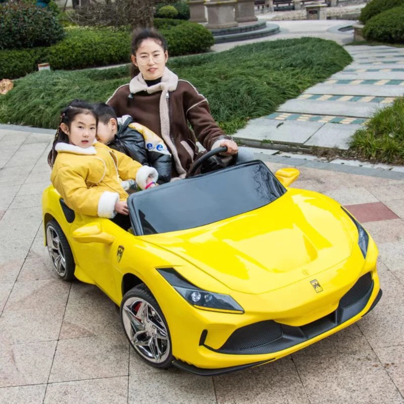 双人座儿童电动四轮玩具汽车可坐大人小孩遥控大号宝宝电动车亲子