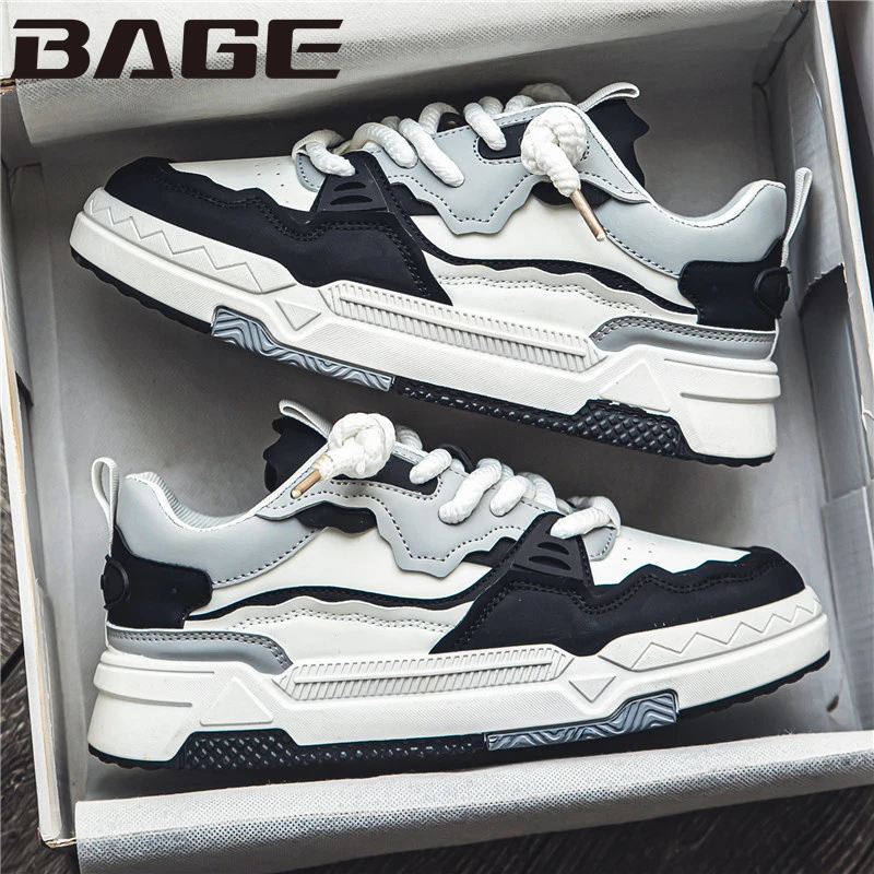 八哥男鞋2025新款冬季小众原创潮流百搭板鞋学生休闲增高运动潮鞋